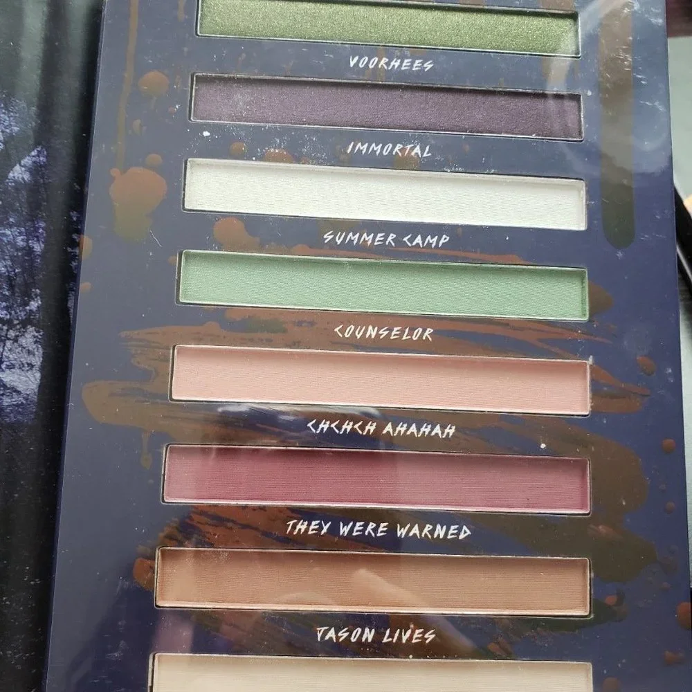 Friday the 13th Jason Voorhees No Place to Hide Eyeshadow Palette Crystal Lake